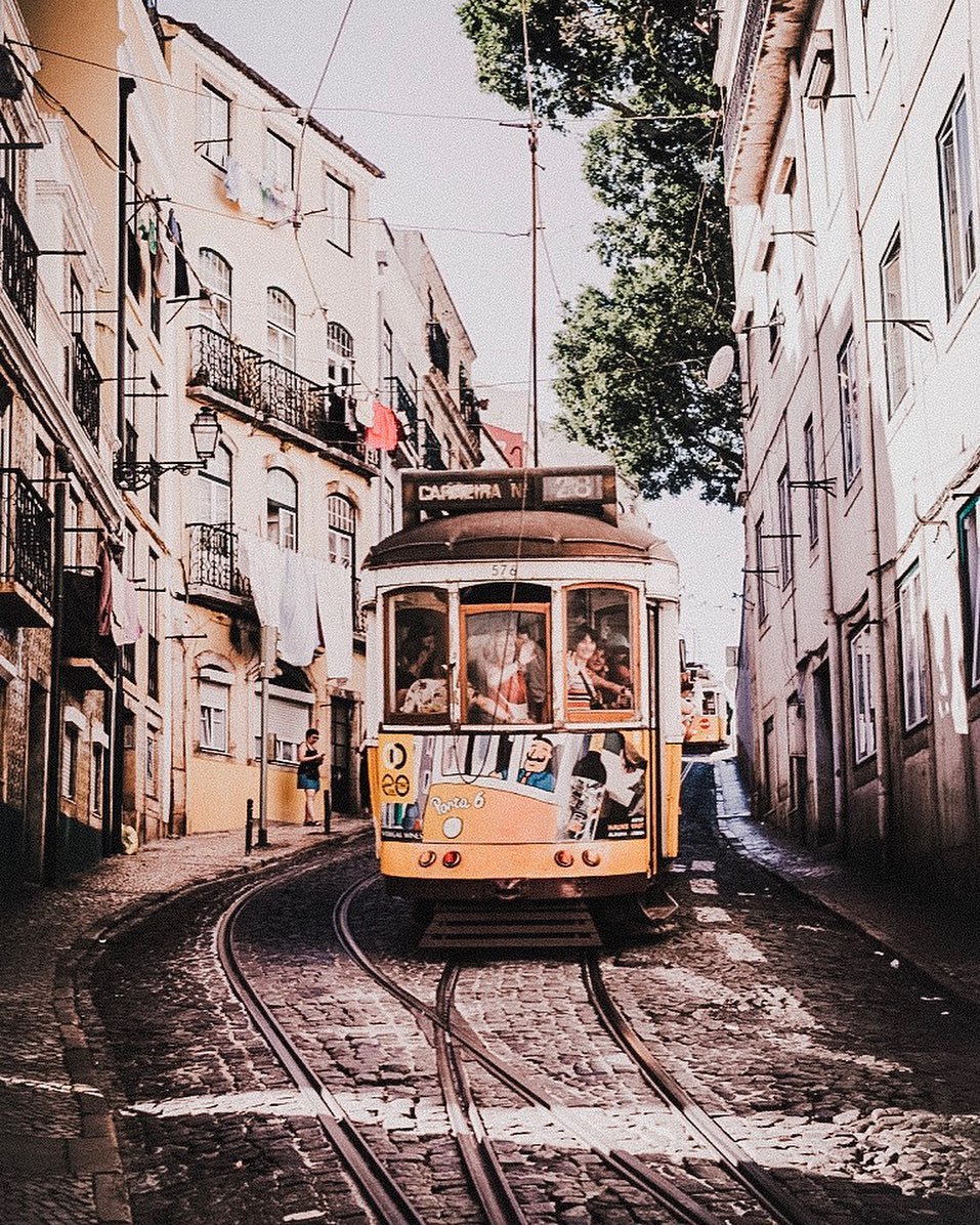 Heading for a photo walk around Alfama, Mouraria and GraÃ§a this weekend and I couldnât be more excited! Vintage signage, pretty tiles, cobbled streets and, of course, those iconic yellow trams ð ð